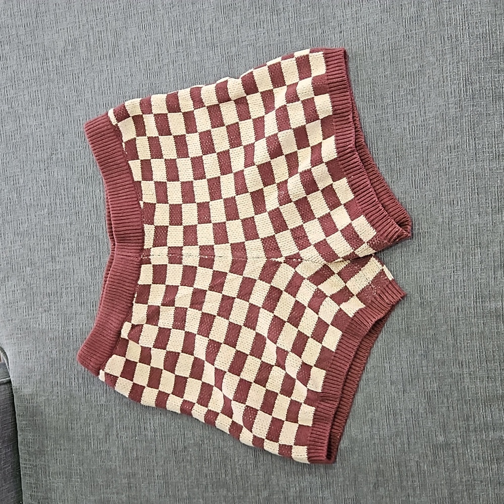 💥50% sale💥Isalis knit retro style high waist shorts L #c238
